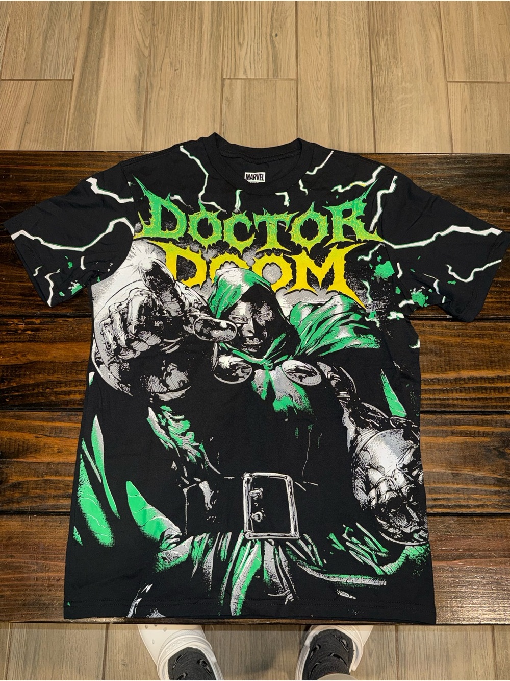Marvel Doctor Doom Graphic Tee - Black, Green & Yellow